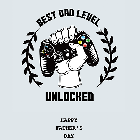 Best Dad Level Unlocked Gamer Father's Day eCard